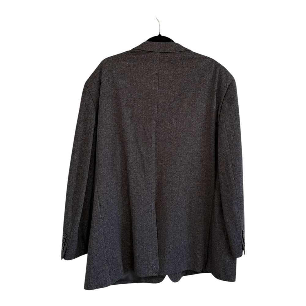 Ralph Lauren Blazer Gray Herringbone Wool Blend 52R Made In Canada Dillard’s Men - Picture 4 of 9